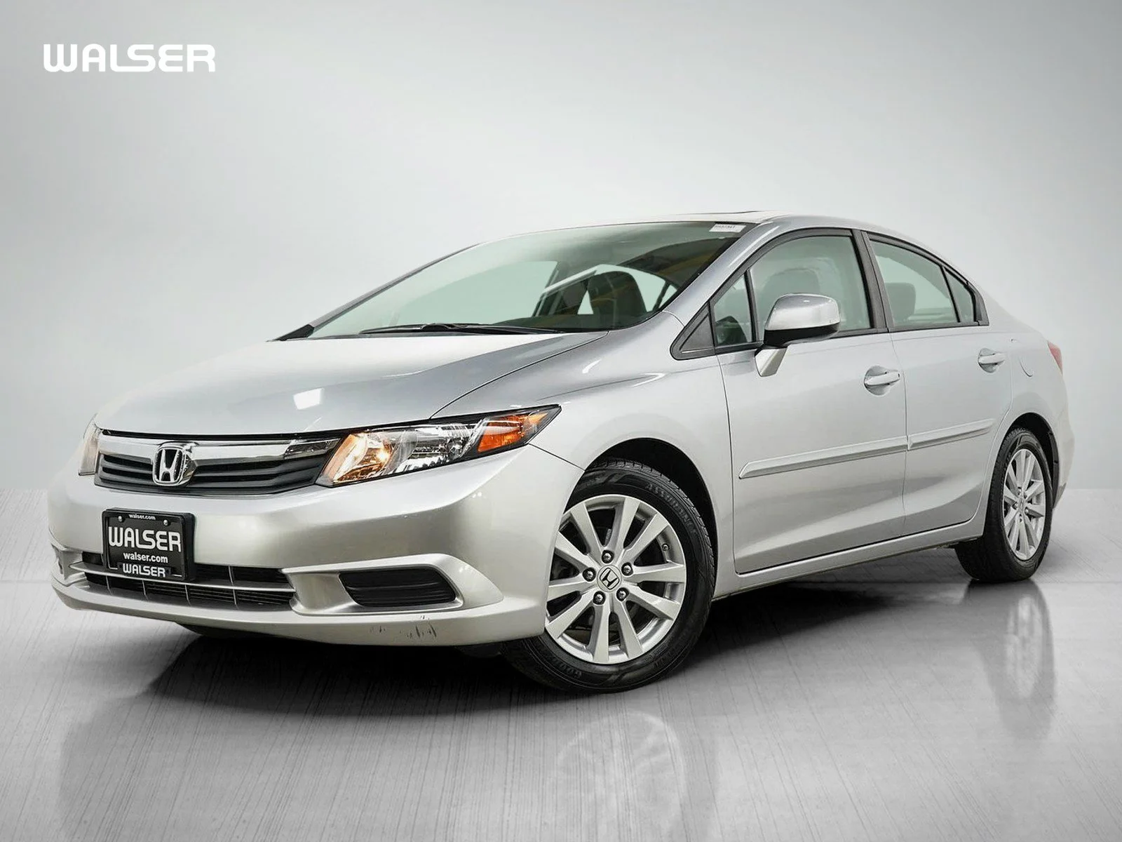 Used 2012 Alabaster Silver Metallic Honda EX-L SEDAN image 1