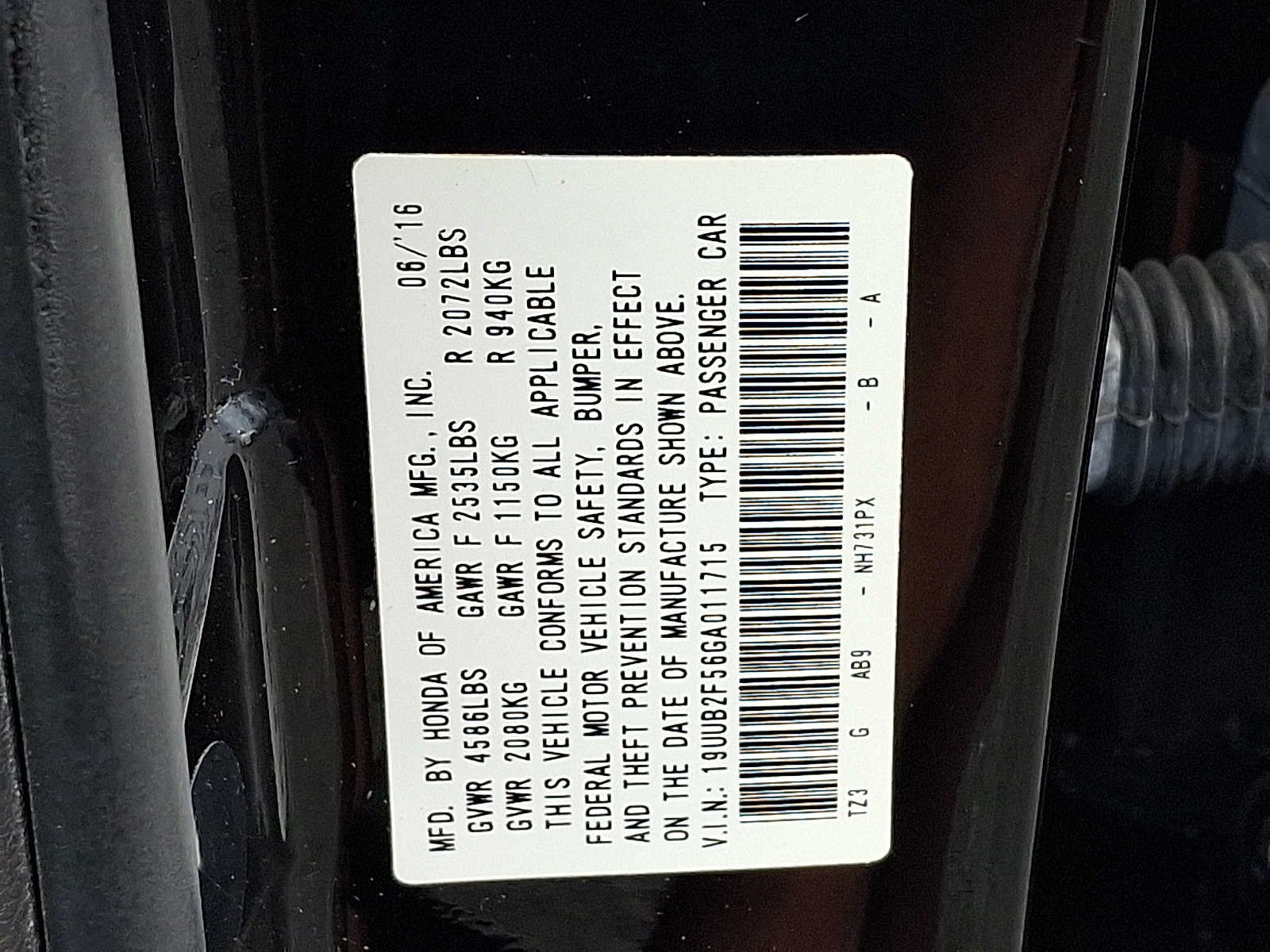 Used 2016 Crystal Black Pearl Acura V6 Tech image 27