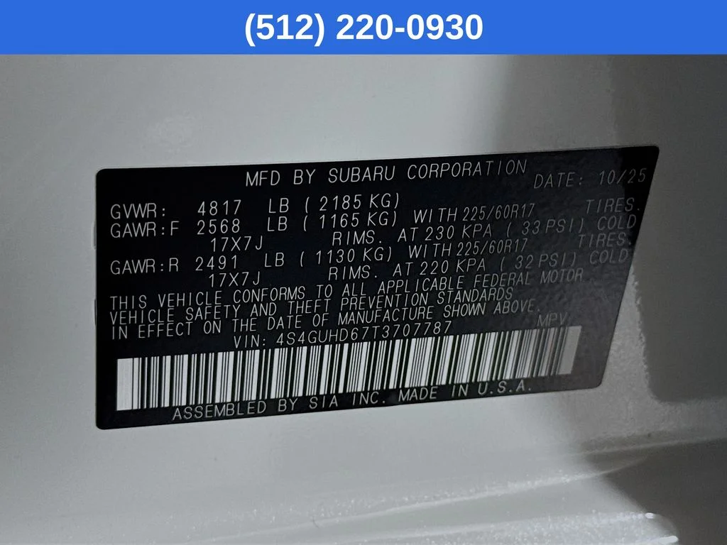Certified Used 2026 White Subaru Premium image 41