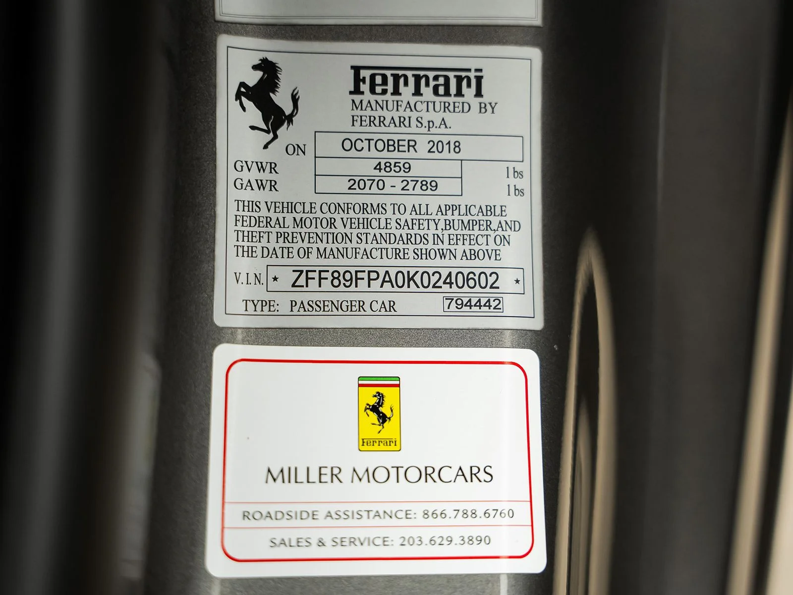 Used 2019 Gray Ferrari Base image 71