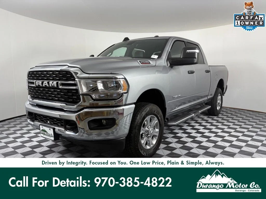 Used 2024 Billet Silver Metallic Clearcoat Ram Big Horn image 1