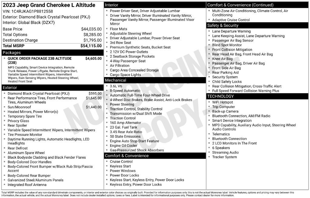 Used 2023 Black Jeep Altitude image 35