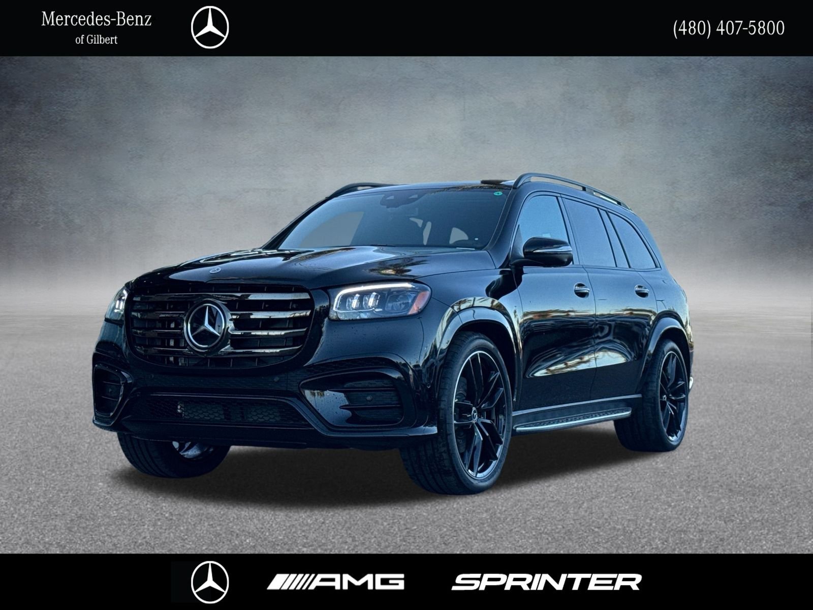 New 2026 Obsidian Black Metallic Mercedes-Benz GLS 580 image 1