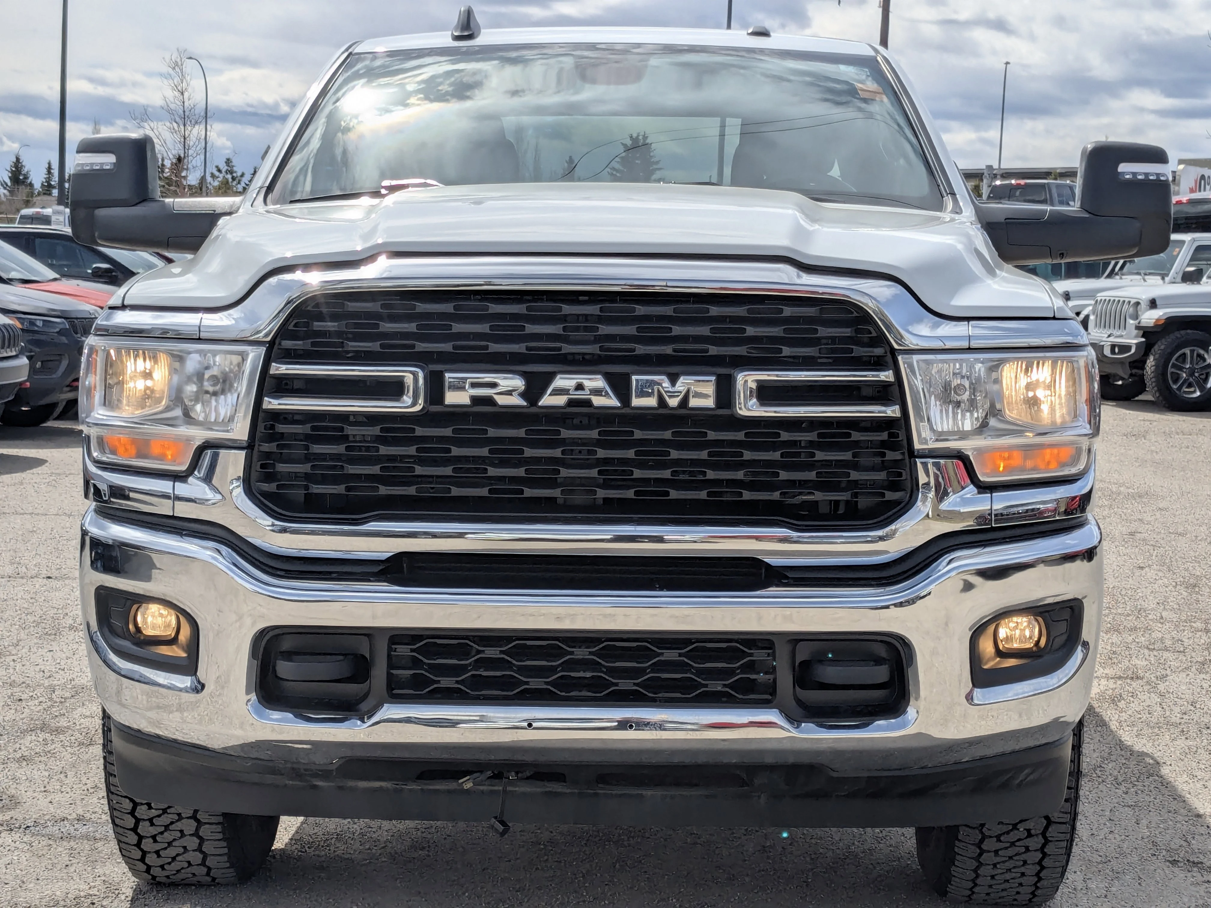 Used 2024 White RAM Big Horn - - Level 1 Equip Grp - Protection Group - OWL On?/Off?Road Tires - 6.7L Cummins Diesel & M image 3