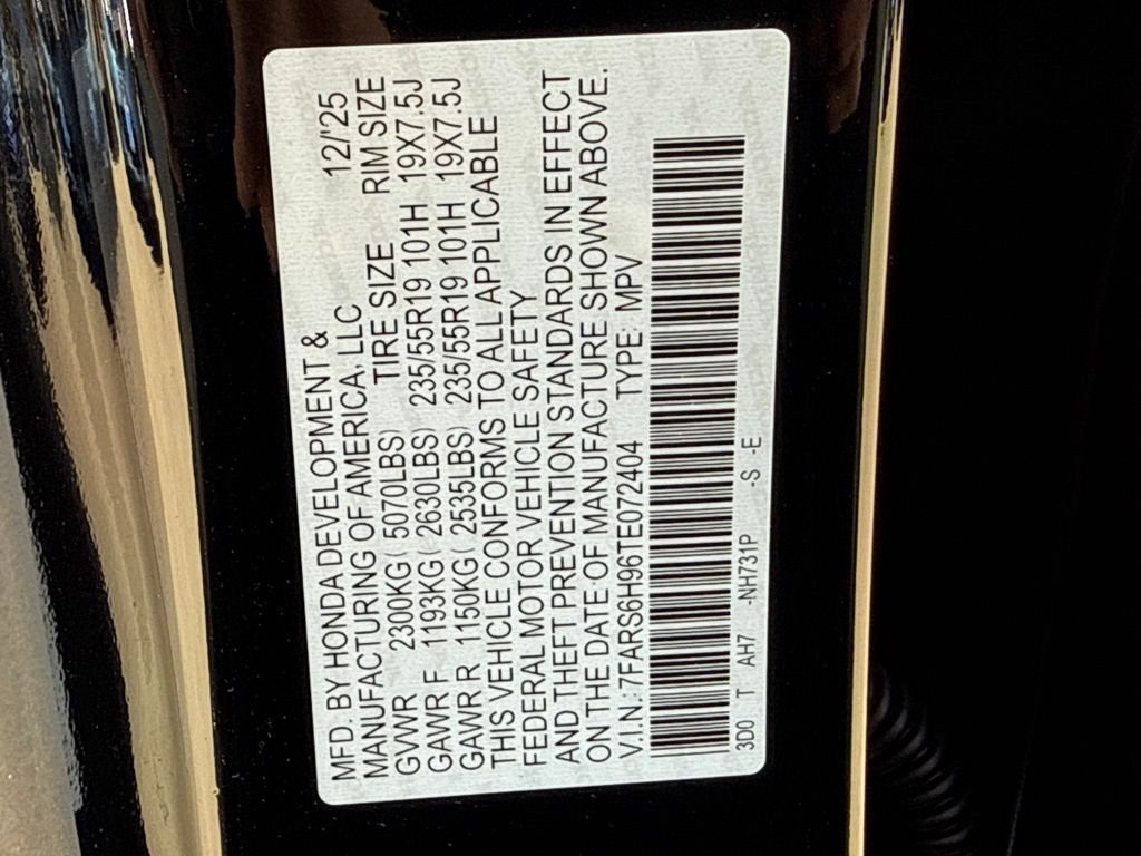 Certified Used 2026 Crystal Black Pearl Honda Sport Touring image 32