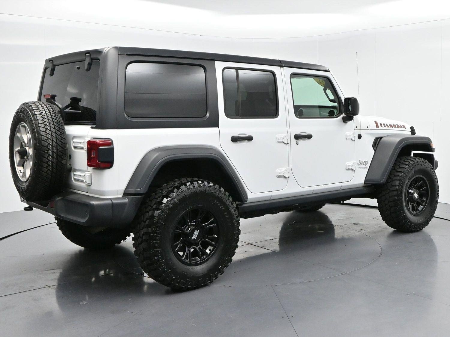 Used 2021 Bright White Clearcoat Jeep Unlimited Islander image 7