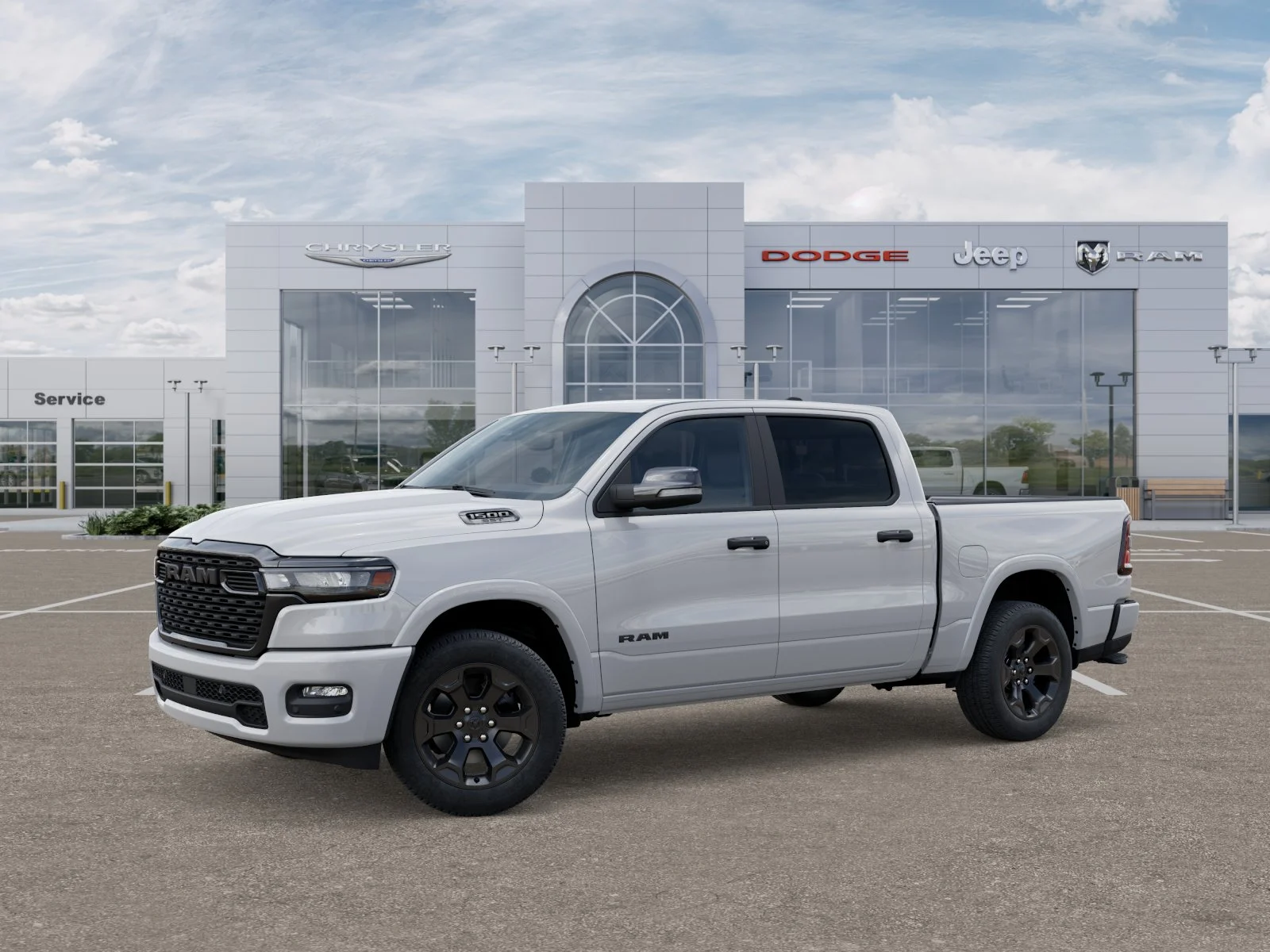 New 2025 Bright White Clear-Coat Exterior Paint RAM Big Horn/Lone Star image 29