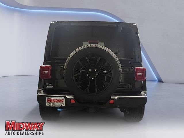 Certified Used 2022 Black Jeep Unlimited Sahara 4xe image 4