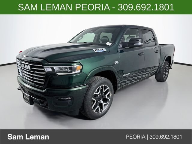 New 2027 Serrano-Green Metallic Exterior Paint RAM Laramie image 3
