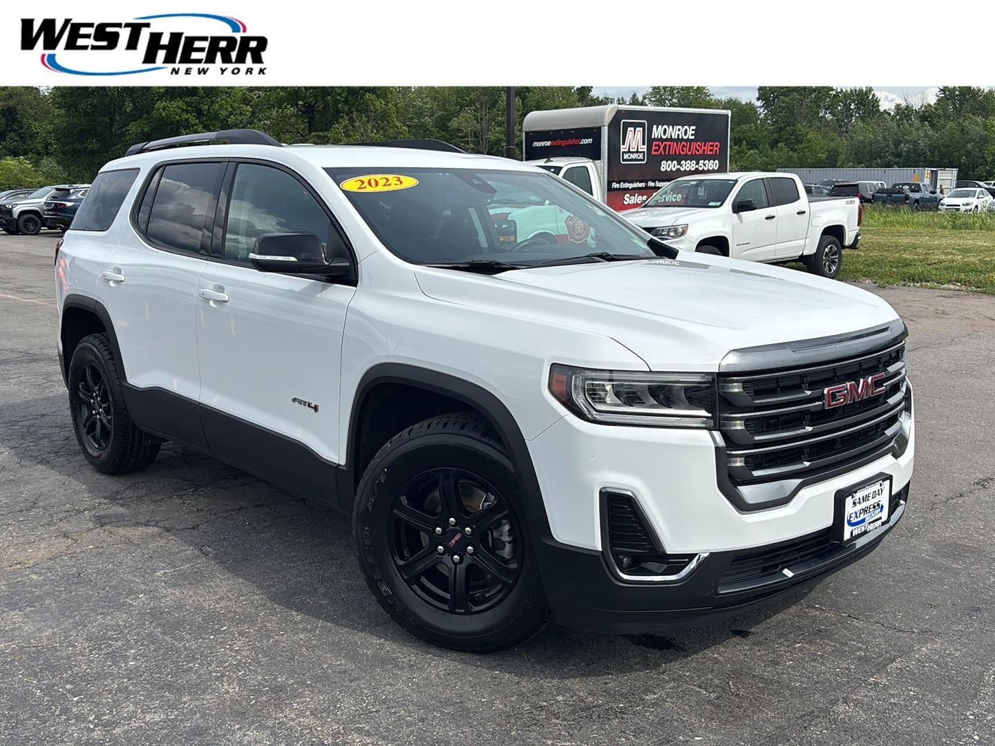 Used 2023 Summit White GMC AT4 image 1