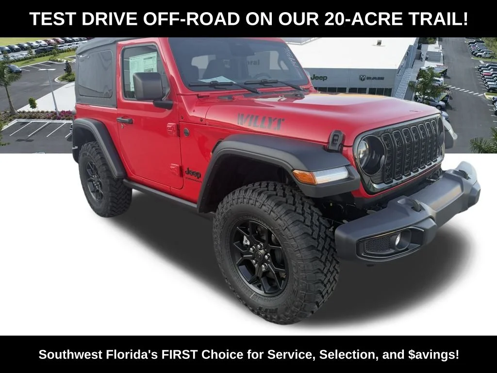New 2026 Firecracker Red Clear-Coat Exterior Paint Jeep Willys image 2
