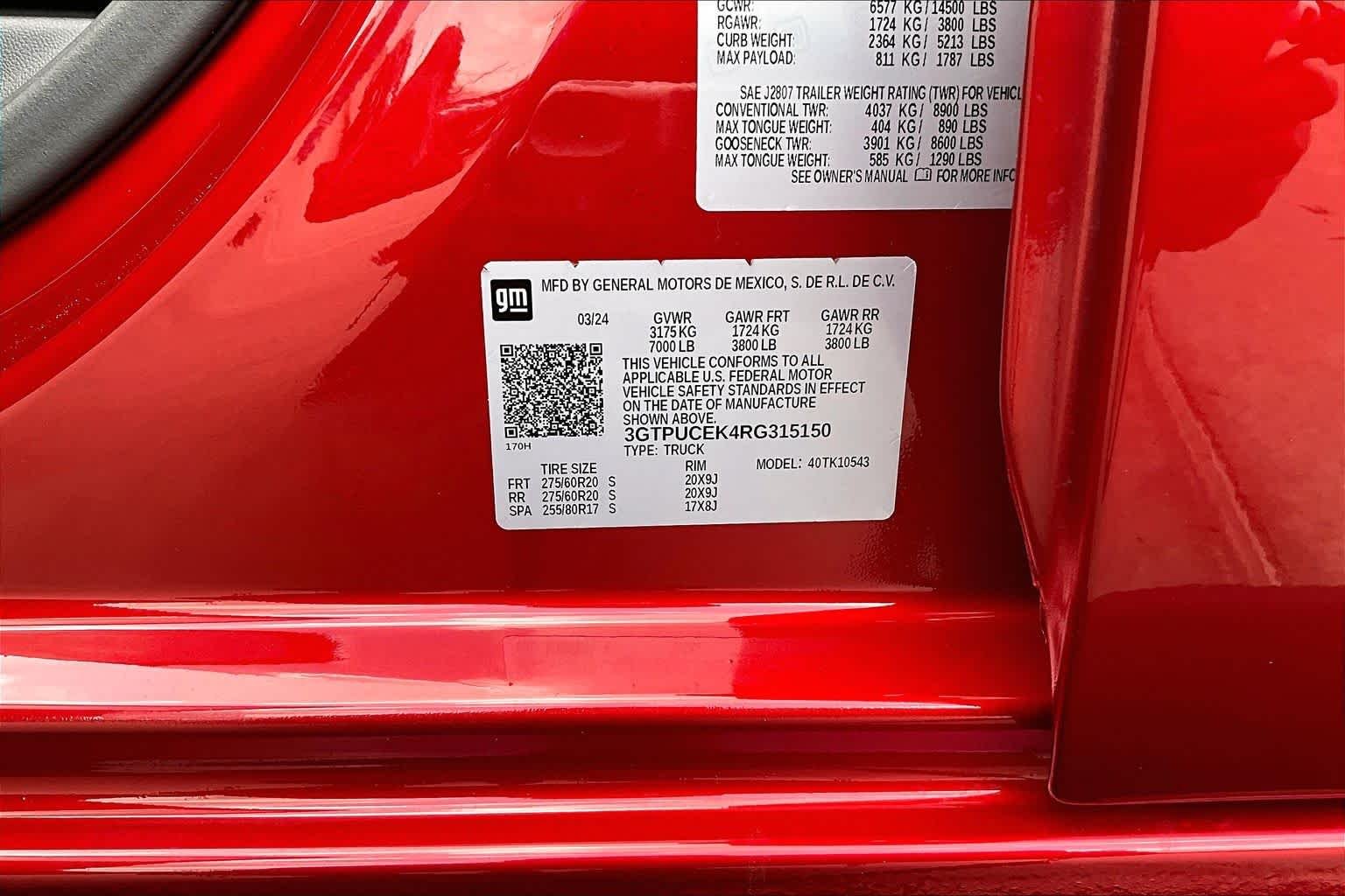 Used 2024 Volcanic Red Tintcoat GMC Elevation image 37
