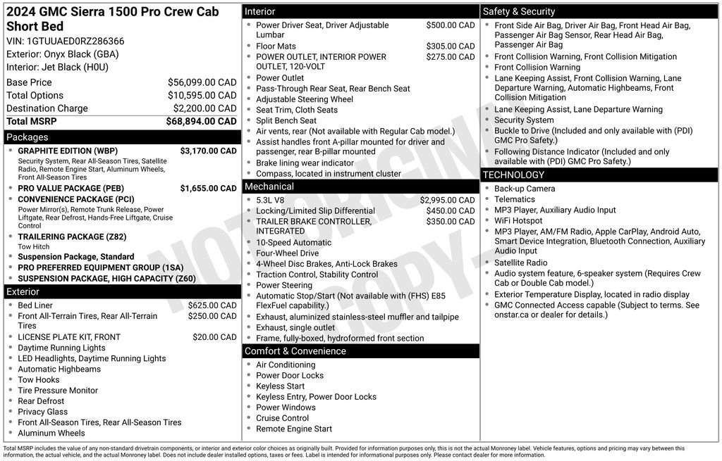 Certified Used 2024 Black GMC Pro image 23