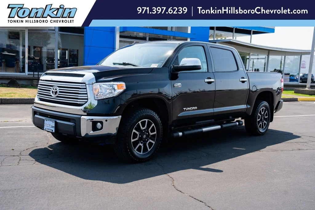 Used 2016 Midnight Black Metallic Toyota Limited image 1