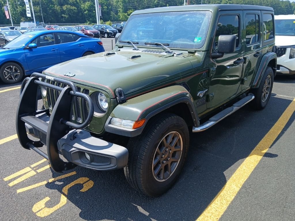 Used 2021 Green Jeep Unlimited Sport image 2