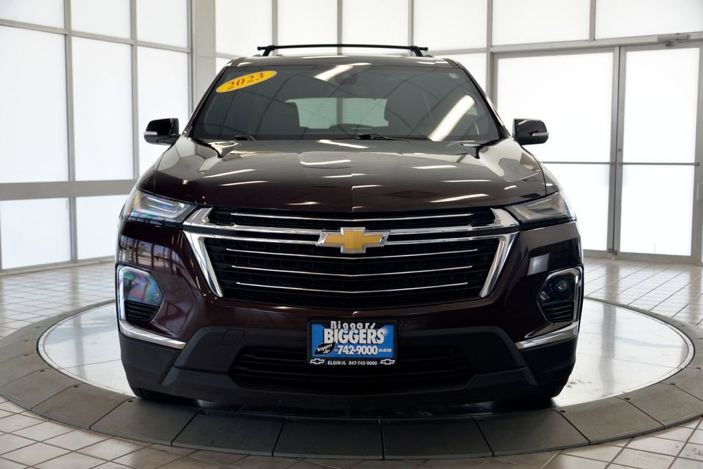 Used 2023 Black Cherry Metallic Chevrolet LT Leather image 3