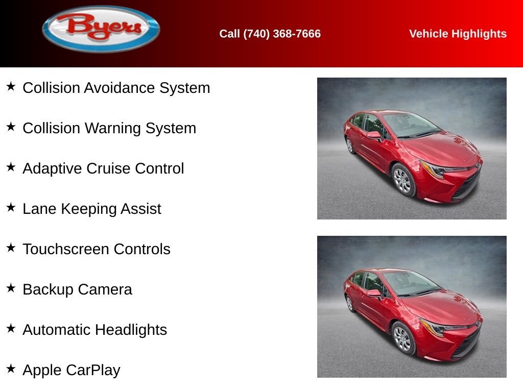 Used 2025 Pearl Toyota LE image 9