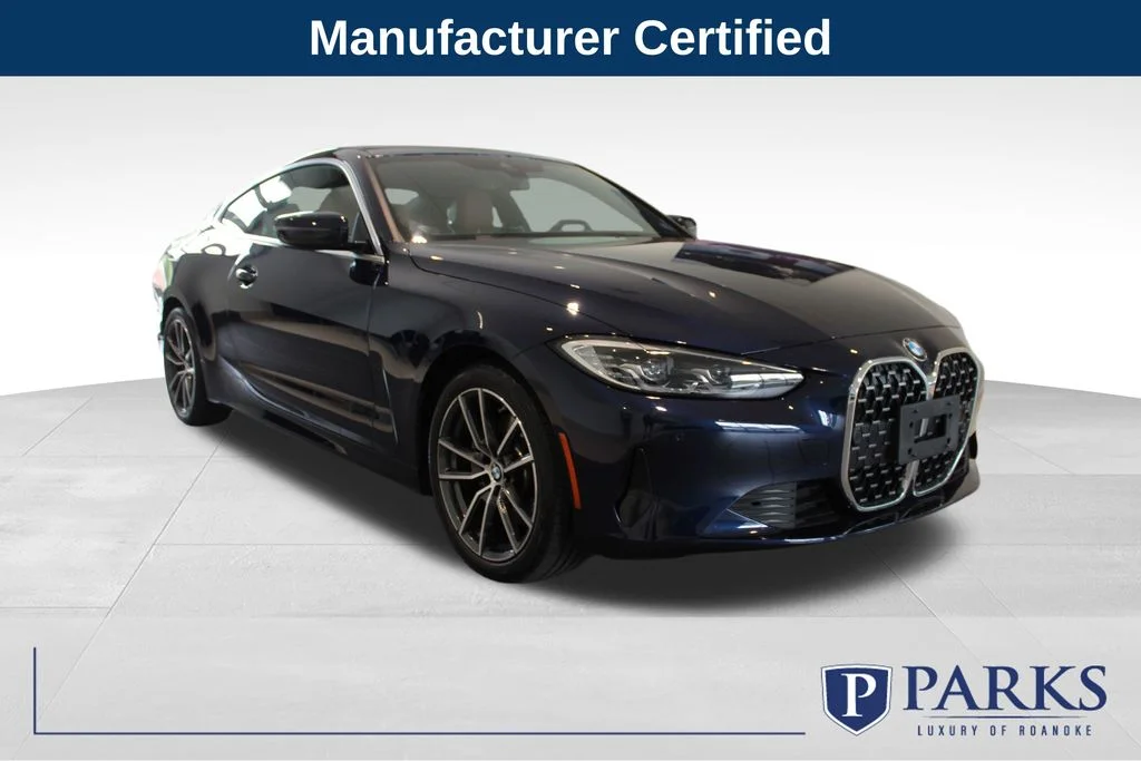 Certified Used 2024 Blue BMW 430i xDrive image 1