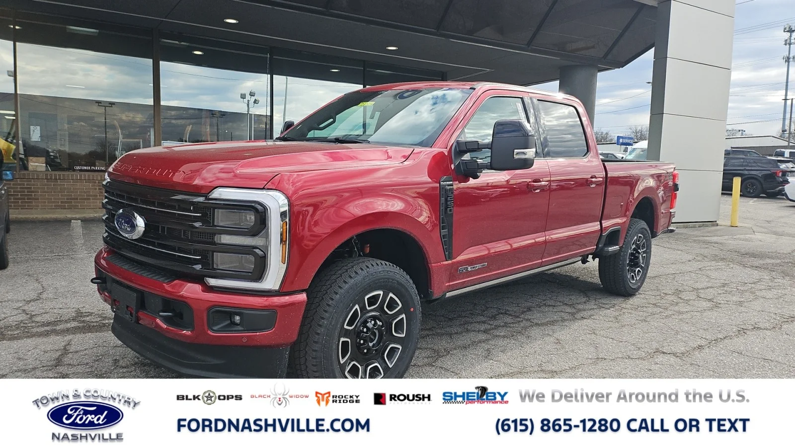 New 2026 Ruby Red Metallic Tinted Clearcoat Ford Platinum 4WD image 1
