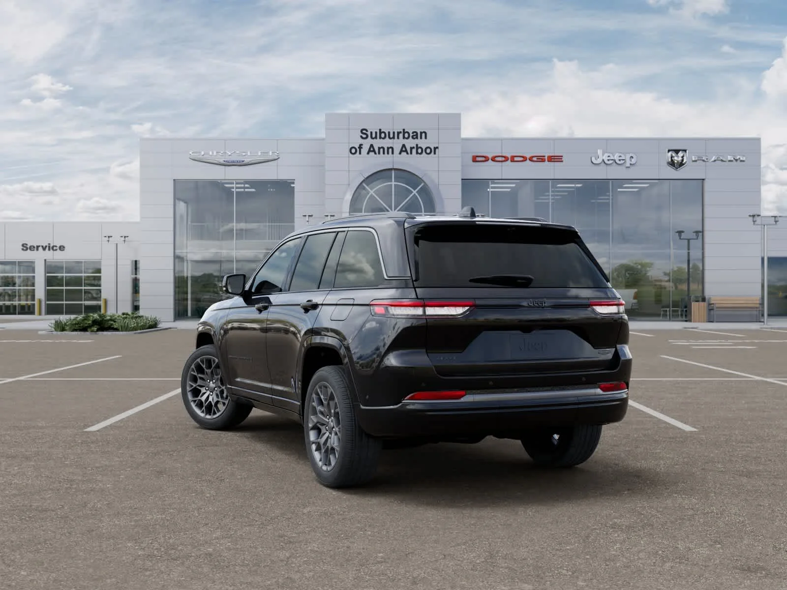 New 2026 Diamond Black Crystal Pearl-Coat Exterior Paint Jeep Summit image 3