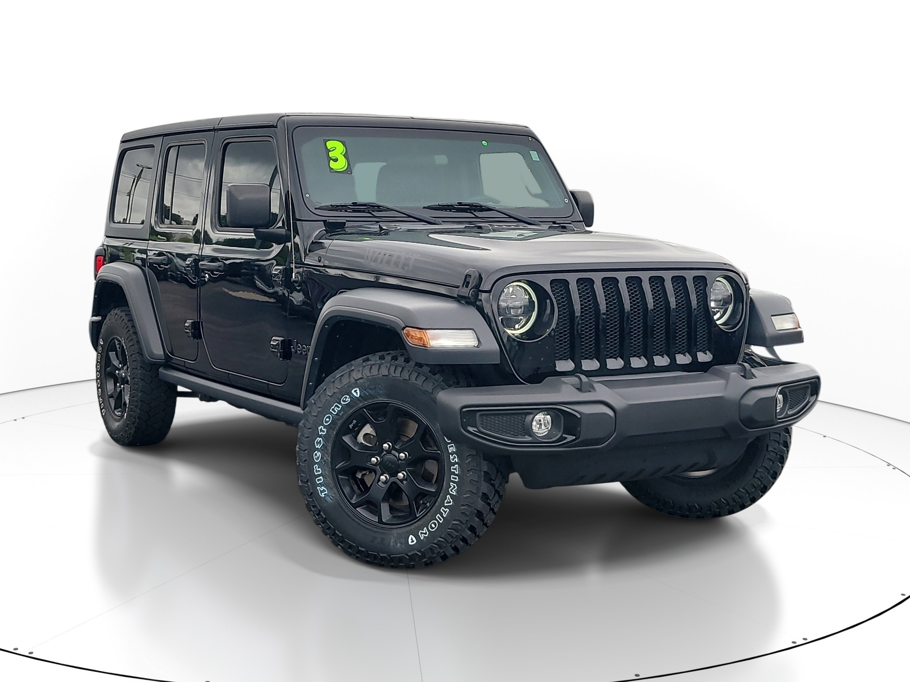 Used 2023 Black Clearcoat Jeep Willys image 1