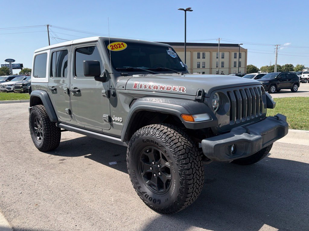 Used 2021 Gray Jeep Unlimited Sport image 8