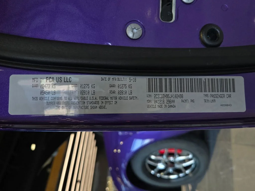 Used 2018 Purple Dodge SRT image 29