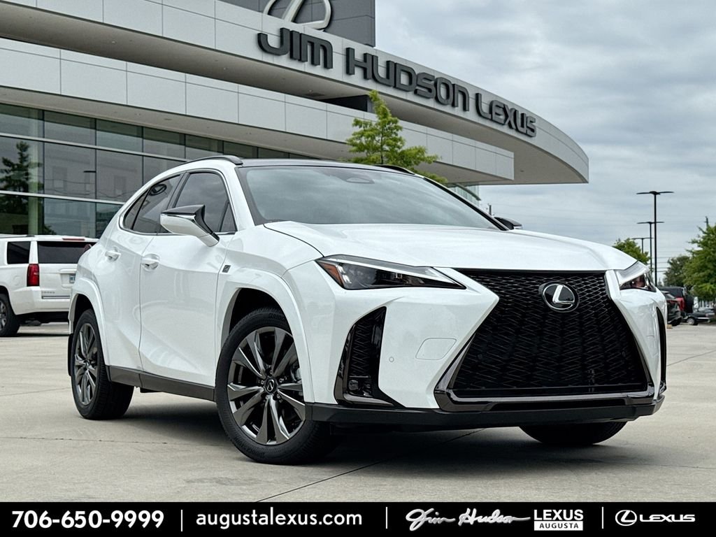 Ultra White with Obsidian roof 2026 Lexus UX Hybrid 300h F Sport Design FWD SUV / Crossover Front-Wheel Drive
