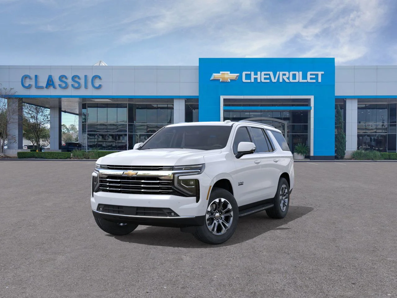 2026 Chevrolet Tahoe LT White at Classic Elite Chevrolet Hwy 6