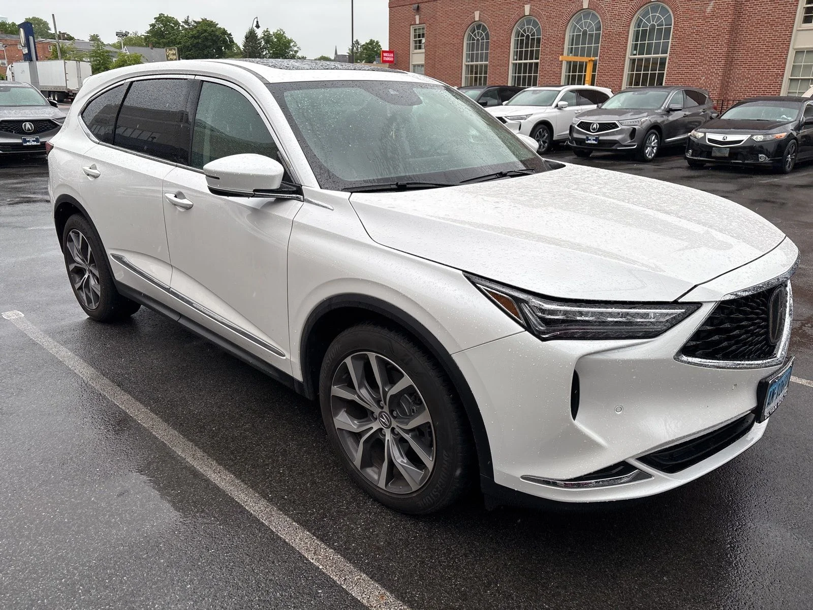 Used 2024 Platinum White Pearl Acura SH-AWD TECH image 2