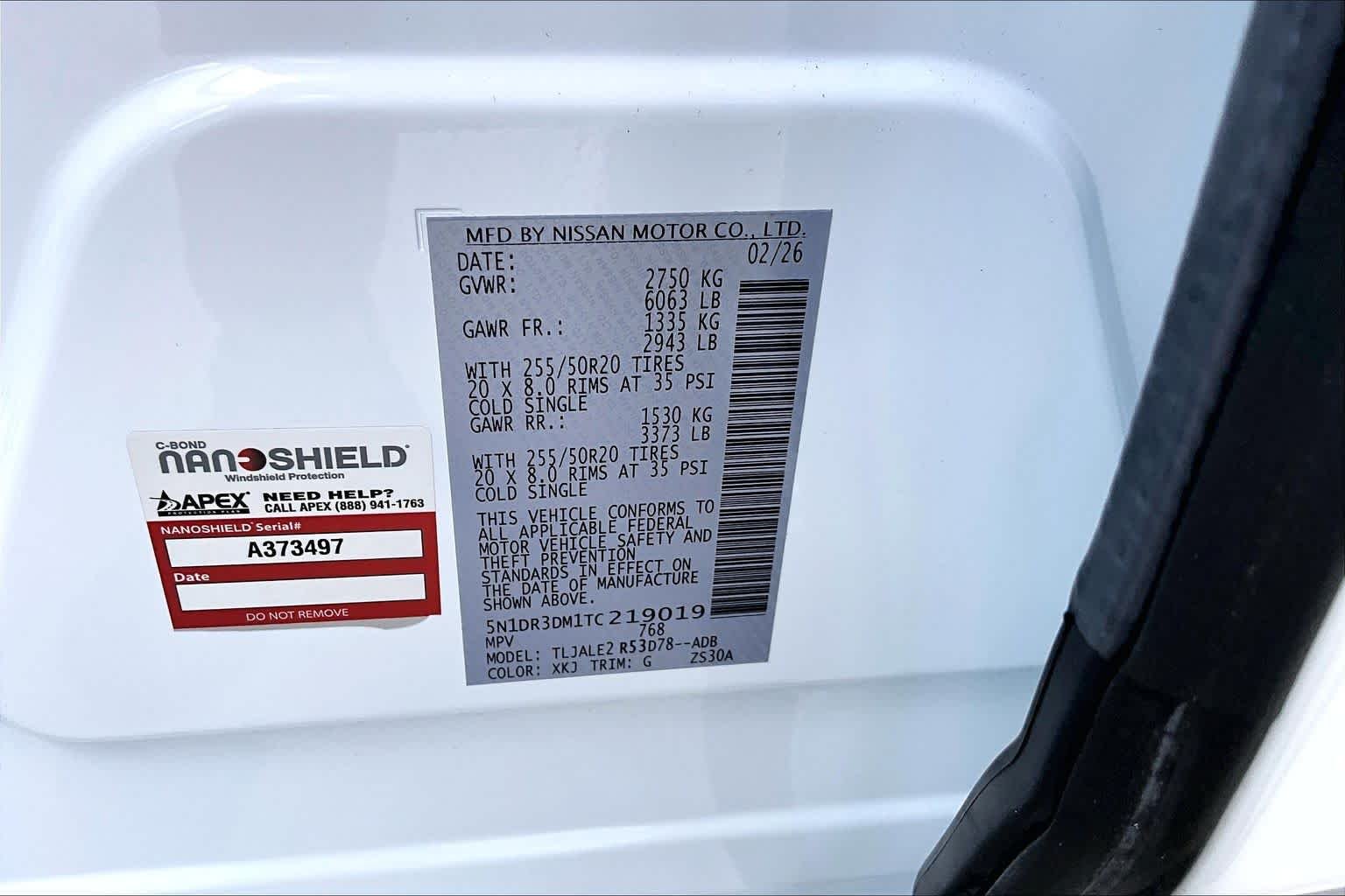 Used 2026 Everest White Pearl Tricoat/Super Black Nissan Platinum image 37