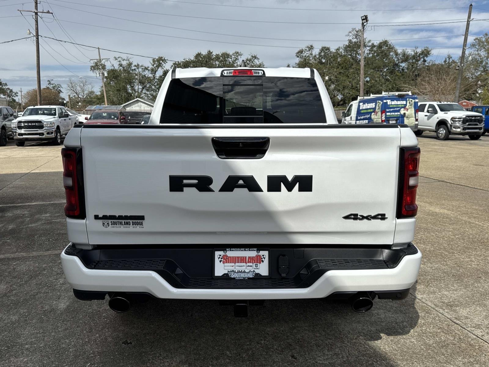New 2026 Ivory White Tri-Coat Pearl-Coat Exterior Paint RAM Laramie image 5