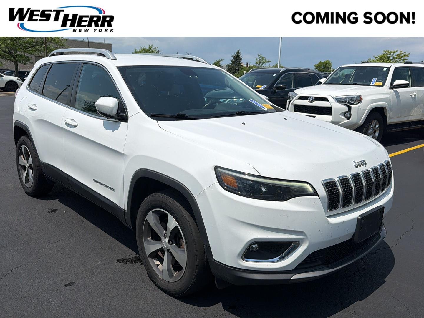 Used 2020 Bright White Clearcoat Jeep Limited image 1