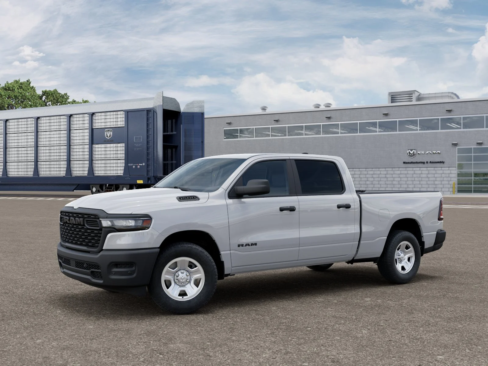 New 2026 Bright White Clear-Coat Exterior Paint RAM  image 1