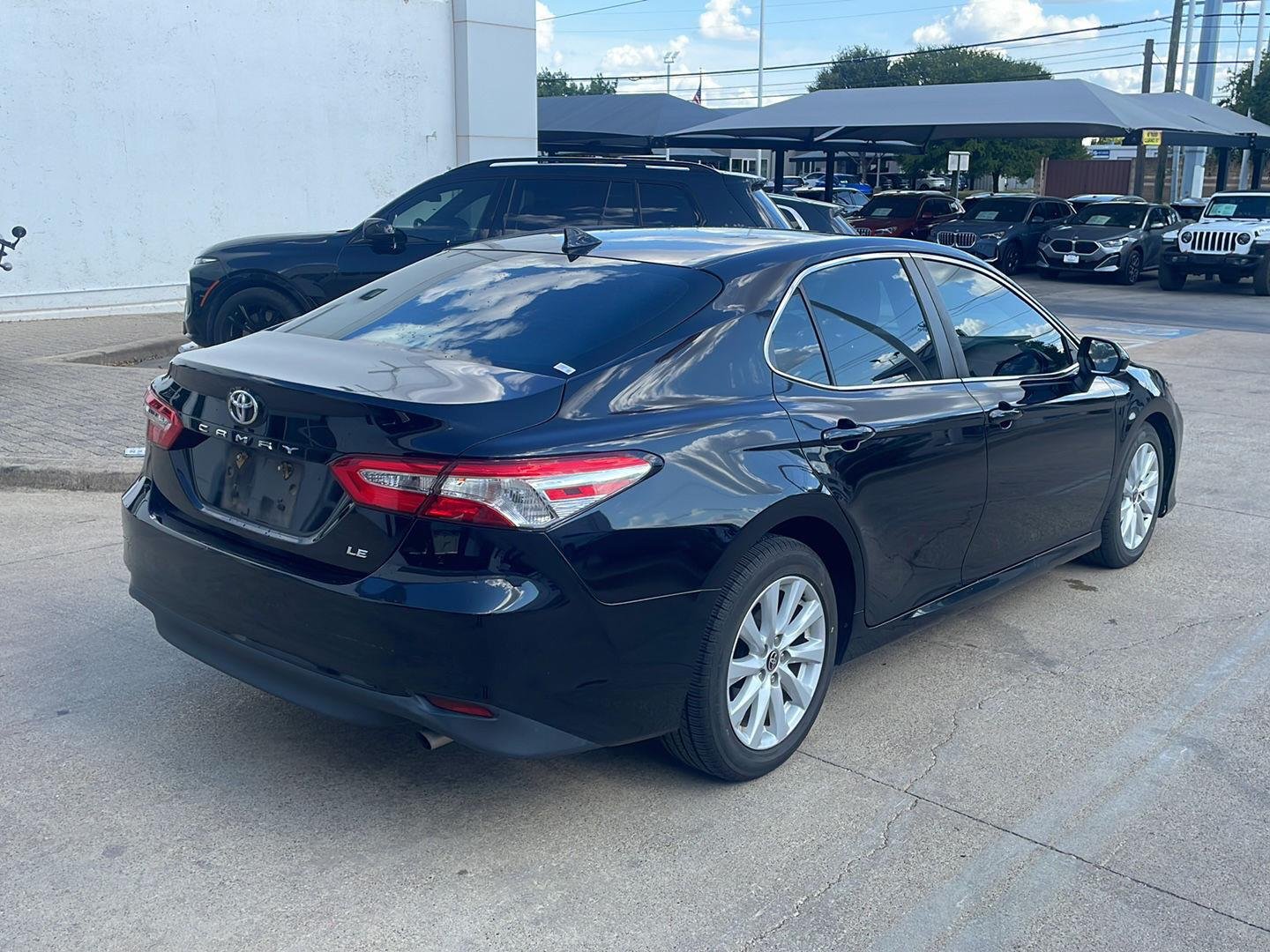 Used 2020 Midnight Black Metallic Toyota LE image 3