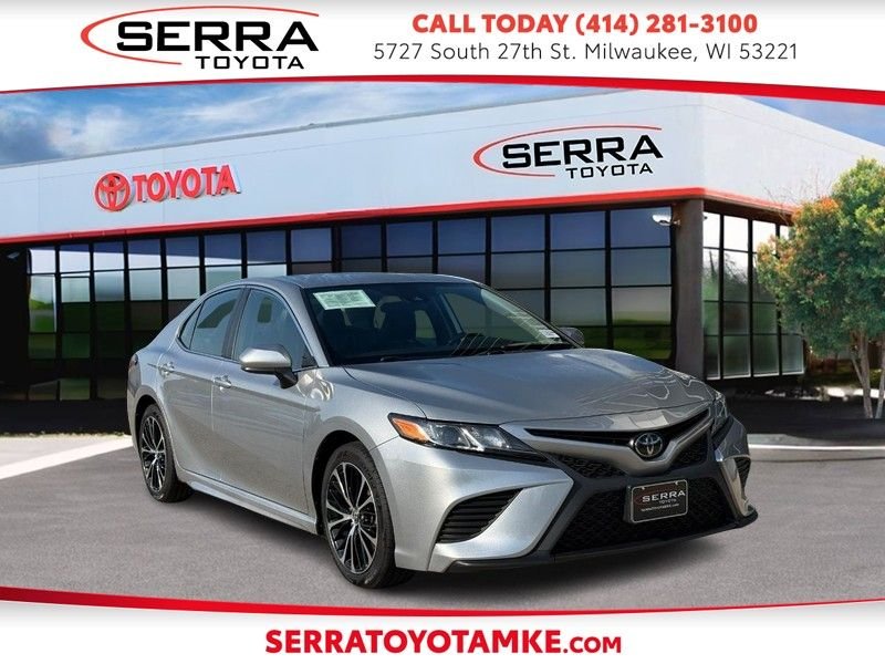 Used 2019 Celestial Silver Metallic Toyota SE image 1
