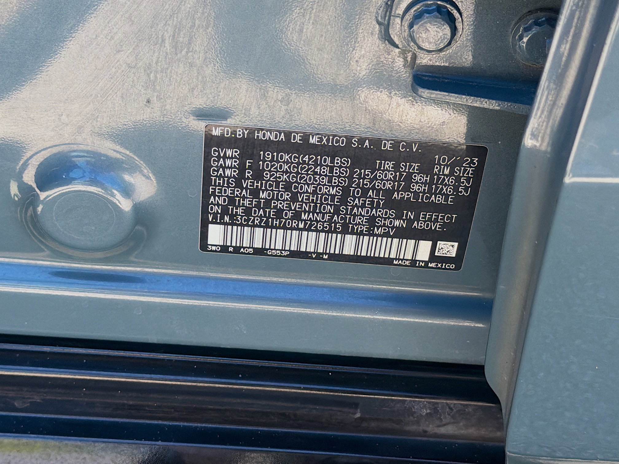 2024 Honda HR-V EX-L - Photo 37