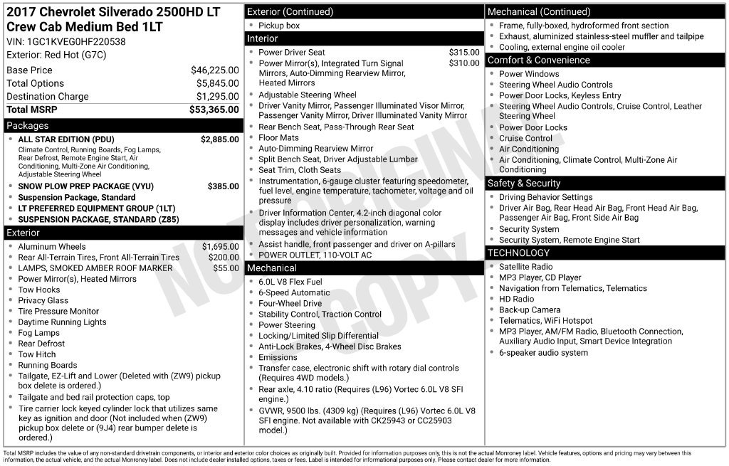 Used 2017 Red Hot Chevrolet LT image 31