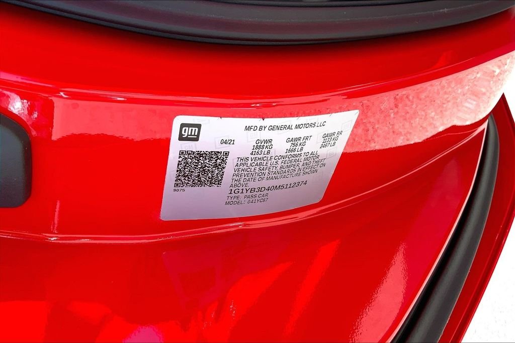 Used 2021 Red Chevrolet Stingray image 15