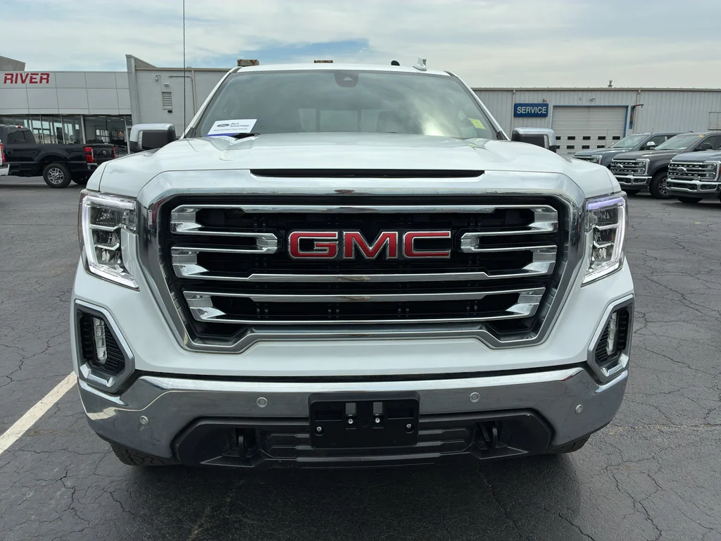 Certified 2021 GMC Sierra 1500 SLT with VIN 3GTU9DED4MG144128 for sale in Little Rock