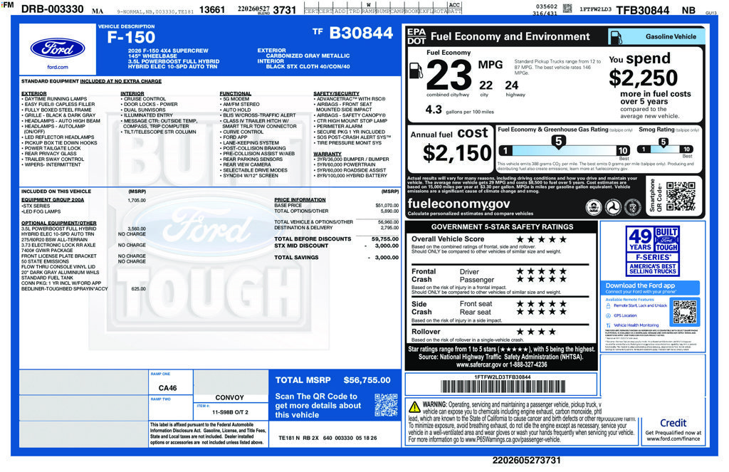 New 2026 Carbonized Gray Metallic Ford STX® image 2