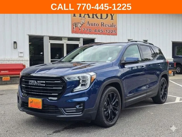 Used 2022 Blue GMC SLT image 1