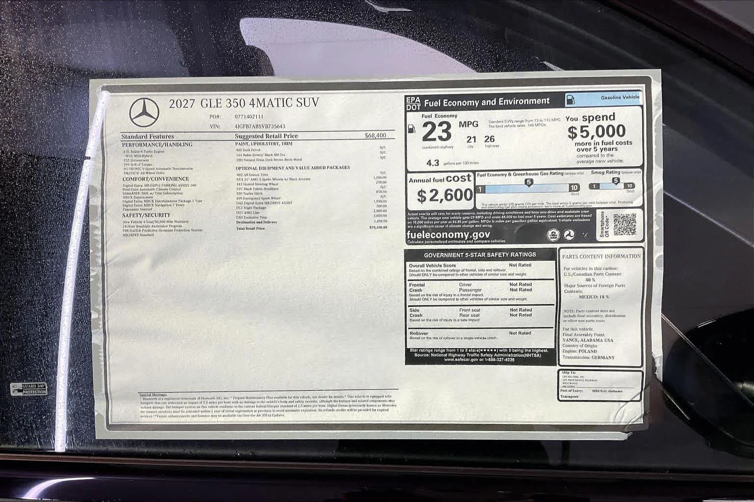 New 2027 Dark Petrol Mercedes-Benz GLE 350 image 18