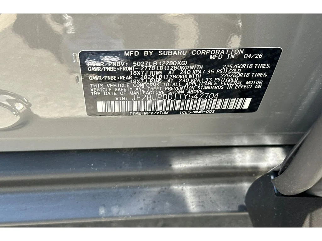 New 2026 RIVER ROCK PEARL Subaru Limited image 26