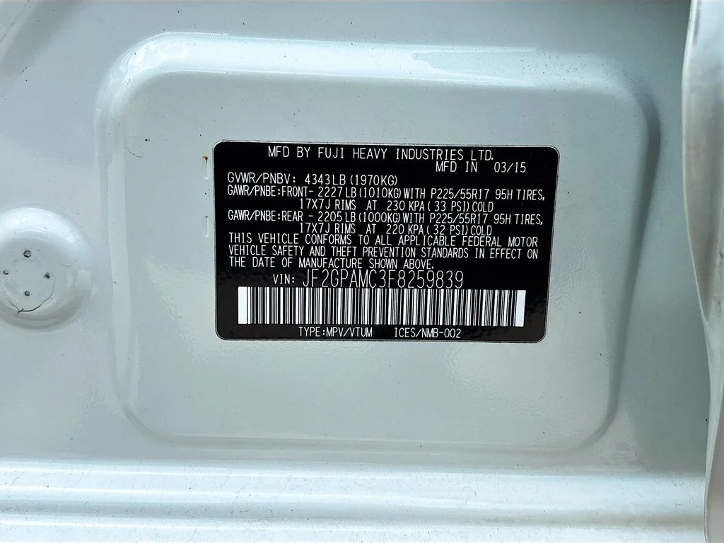 Used 2015 Crystal White Pearl Subaru 2.0i Limited image 29
