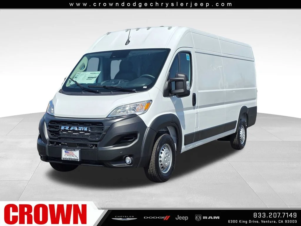 New 2026 Bright White Clearcoat RAM High Roof image 1
