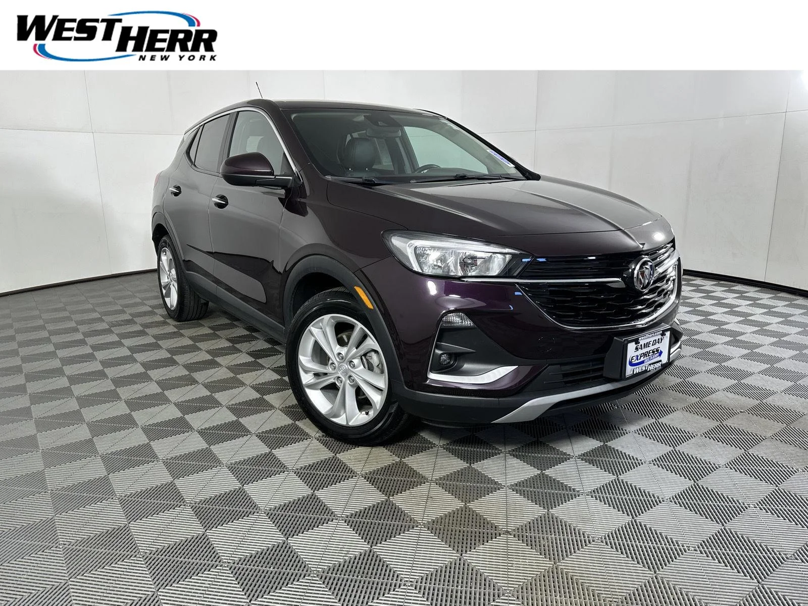 Used 2021 Black Currant Metallic Buick Preferred image 1