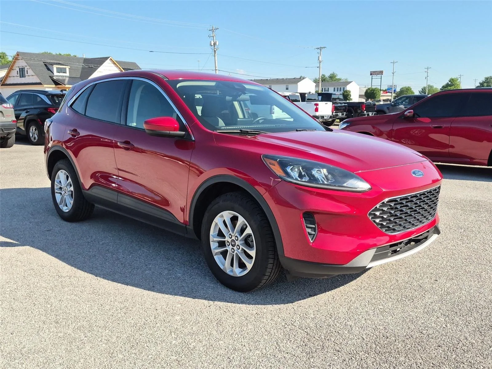 Used 2020 Rapid Red Metallic Tinted Clearcoat Ford SE image 7