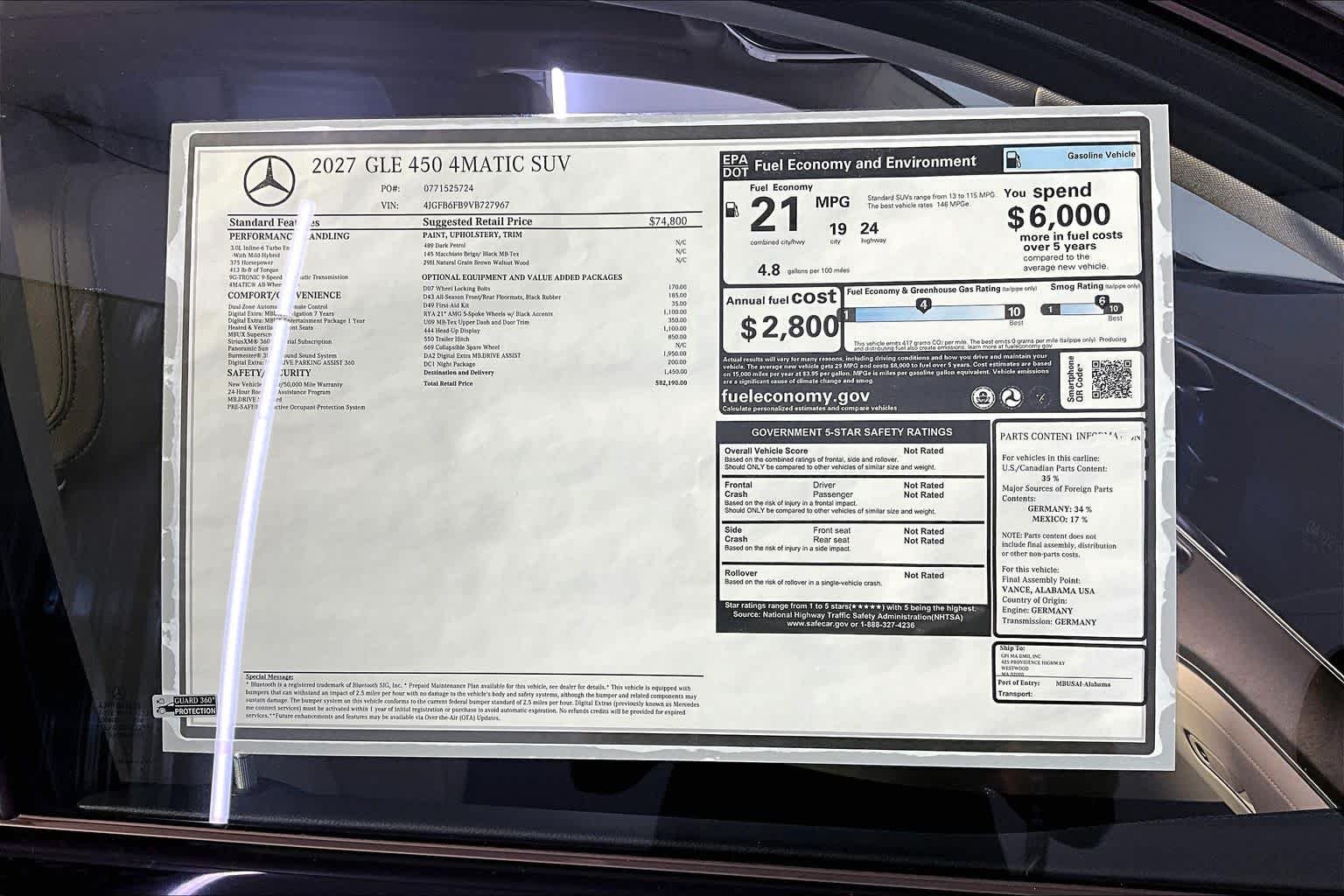 New 2027 Dark Petrol Mercedes-Benz GLE 450 image 18