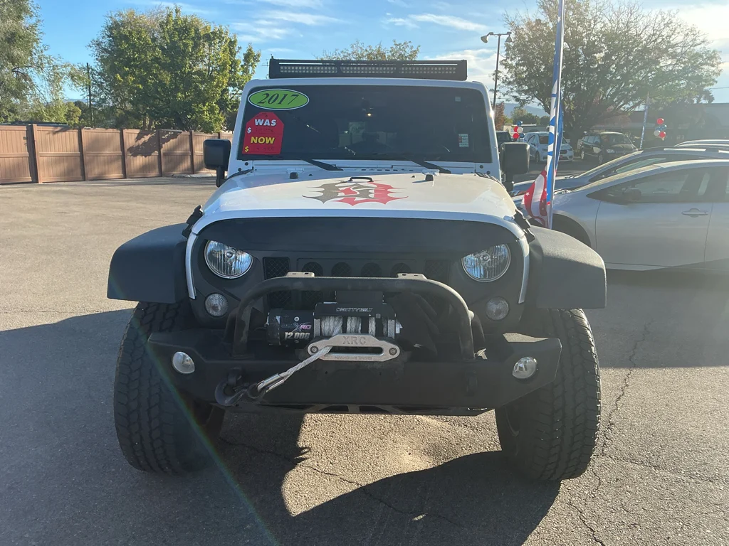 Used 2017 Bright White Clearcoat Jeep Sport image 2